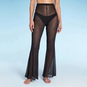 Wild Fable Sheer Black Swim Coverup Pants